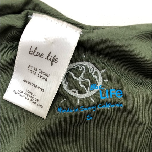 Blue Life eclipse one piece swimsuit in moss - Picture 7 of 7